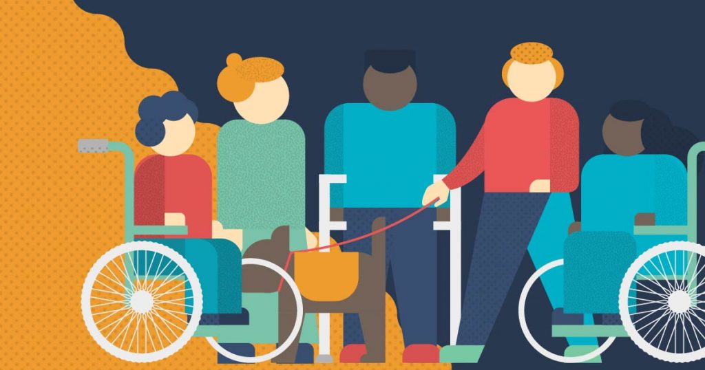 cittadini disabili per misure per persone con disabilità nel piano di protezione civile del comune di canale