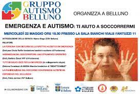 locandina Emergenza e autismo belluno