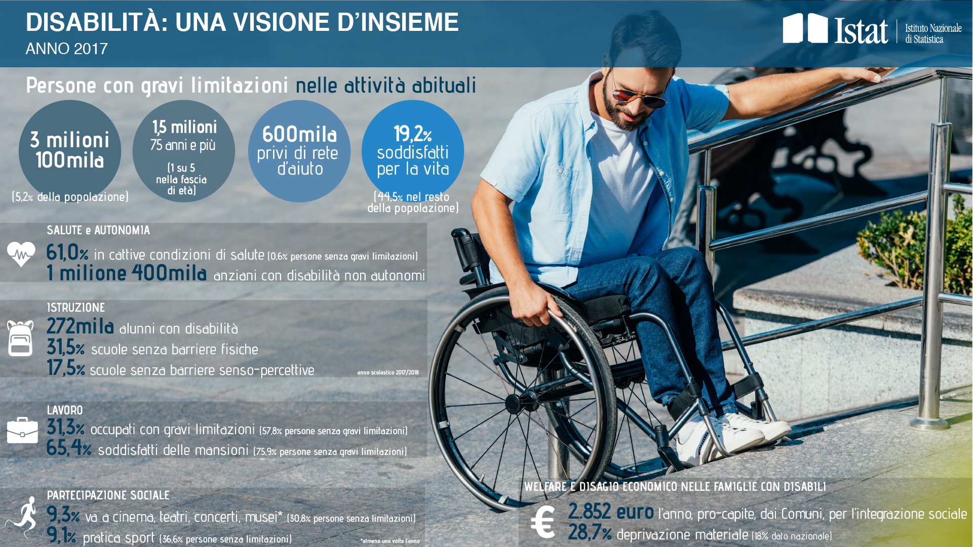 infografica conoscere il mondo della disabilità