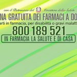 farmacie numero verde 800 189 521 consegna farmaci a domicilio