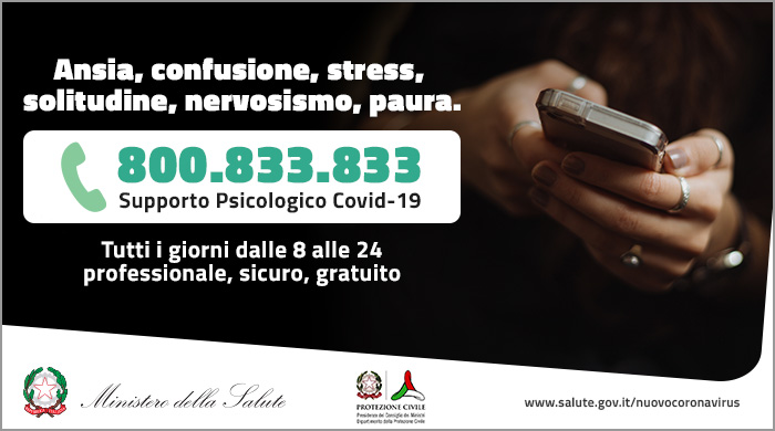 numero verde supporto psicologico