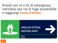 Prendi con te il kit di emergenza e raggiungi l'area di attesa  per Disabilità: come prepararsi ad un'emergenza