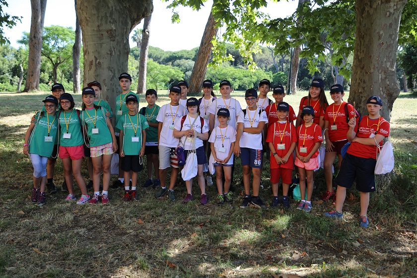 foto di gruppo campo scuola Castelporziano