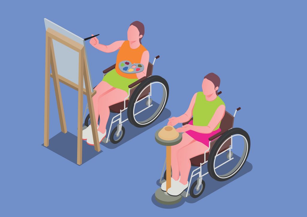 persone con disabilità motoria al lavoro