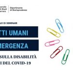 locandina Ciclo di quattro seminari sui Diritti umani in emergenza