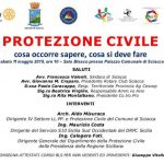 locandina seminario “Protezione civile: cosa occorre sapere, cosa si deve fare" sciacca