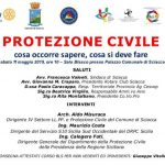 locandina seminario “Protezione civile: cosa occorre sapere, cosa si deve fare" sciacca