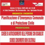 l Piano di Protezione Civile del Comune di Casali del Manco (CS) a tutela delle persone disabili: oggi l'incontro per la presentazione delle schede per l'auto-censimento delle persone con disabilit