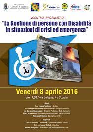 locandina La disabilità in emergenza: incontro formativo a Scordia