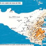 Mappa della Sicilia con la suddivisione isosismica delle aree colpite dall'evento del 9 gennaio in gradi della scala Mercalli - Wikipedia