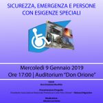 locandina e programma Convegno “Sicurezza, emergenza e persone con esigenze speciali” a Reggio Calabria