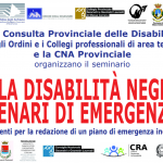 locandina seminario Disabilità negli scenari di emergenza a Bagnone