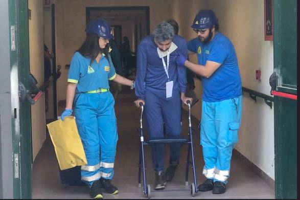 Exe Flegrei 2019: simulata una prova di evacuazione nella Rsa-Residenza Sanitaria Assistenziale di Napoli-Posillipo e testata la scheda SVEI a Pozzuoli