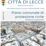 copertina piano comunale protezione civile comune di lecce