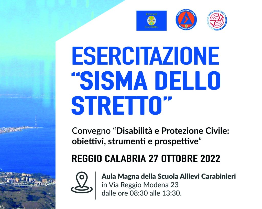 A Reggio calabria Convegno disabilità e Protezione Civile