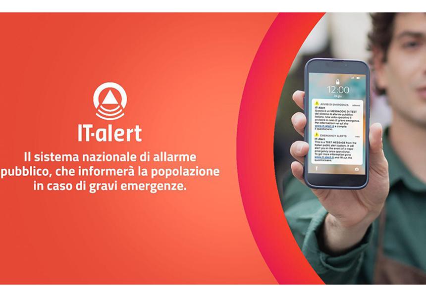 Sistema Nazionale di allarme pubblico It Alert dal 28 giugno via ai test