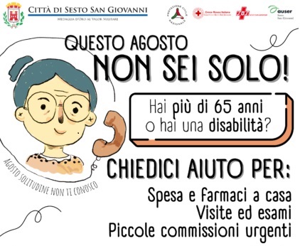 Nel Comune di Sesto San Giovanni il progetto questo agosto non sei solo