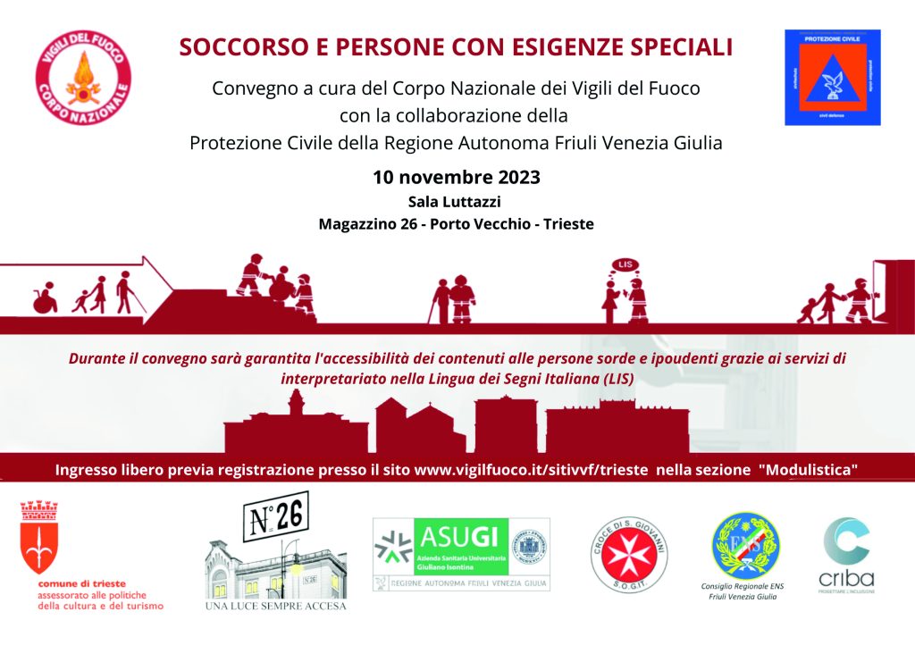 locandina convegno Trieste del 10 novembre