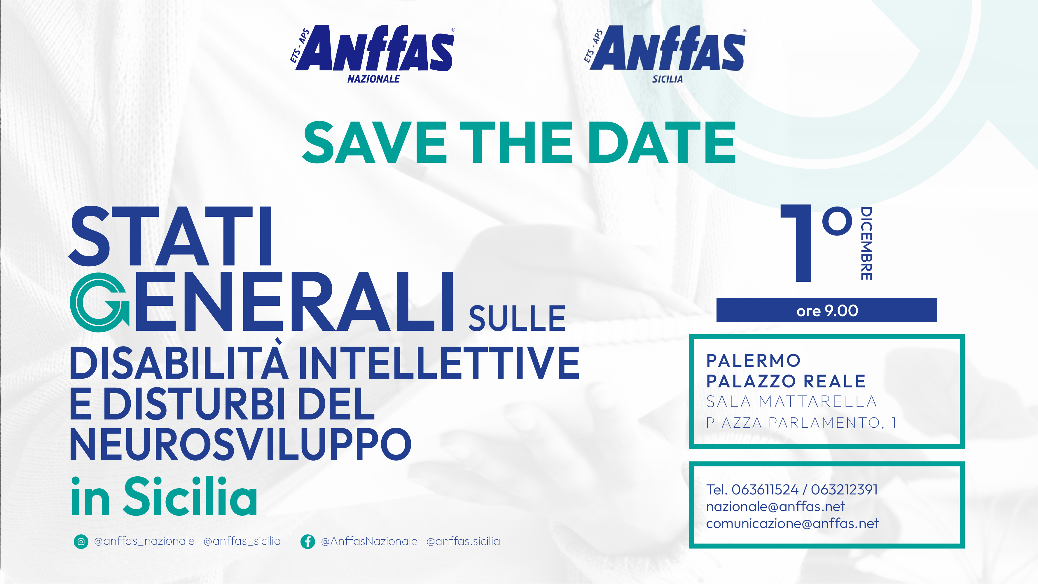 Stati generali sulle disabilità intellettive a Palermo il 1 dicembre