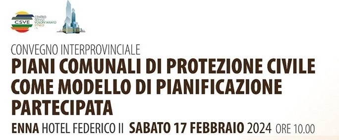 Ad Enna convegno sulla pianificazione di protezione civile partecipata