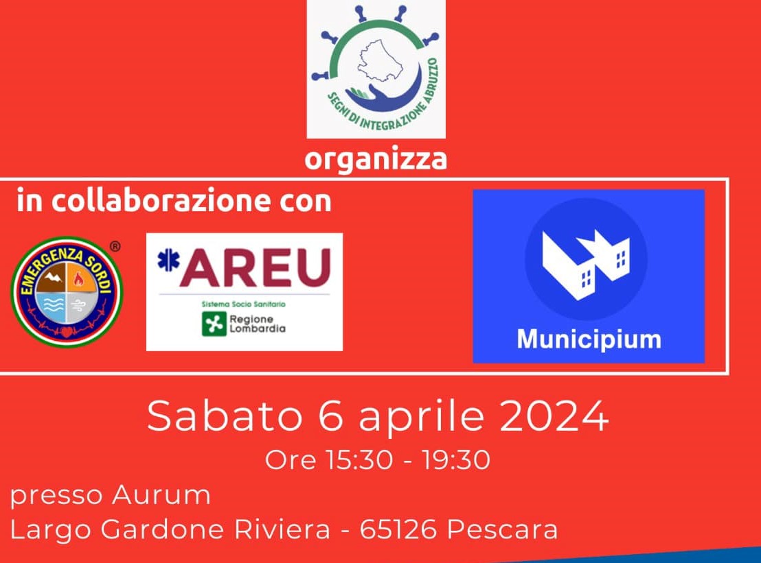 Seminario Associazione Emergenza Sordi a Pescara sabato 6 aprile