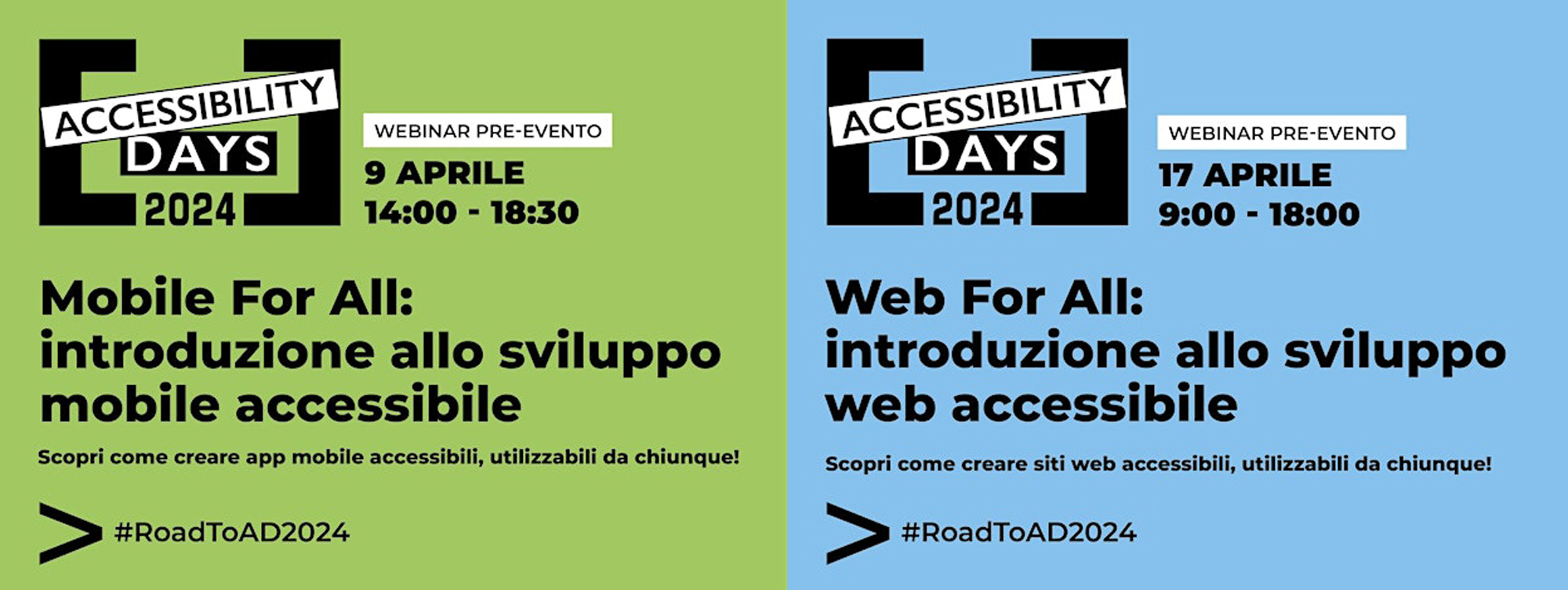 2 webinar sull'accessibilità in programma il 9 e il 17 aprile
