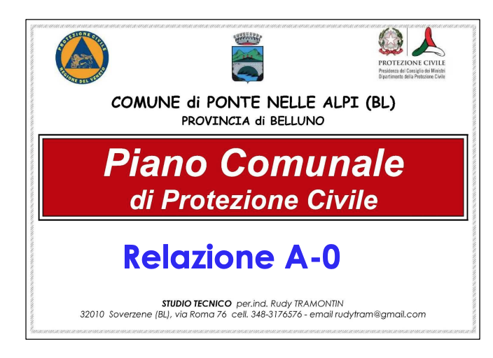 Piano di Protezione Civile del Comune di Ponte delle Alpi 