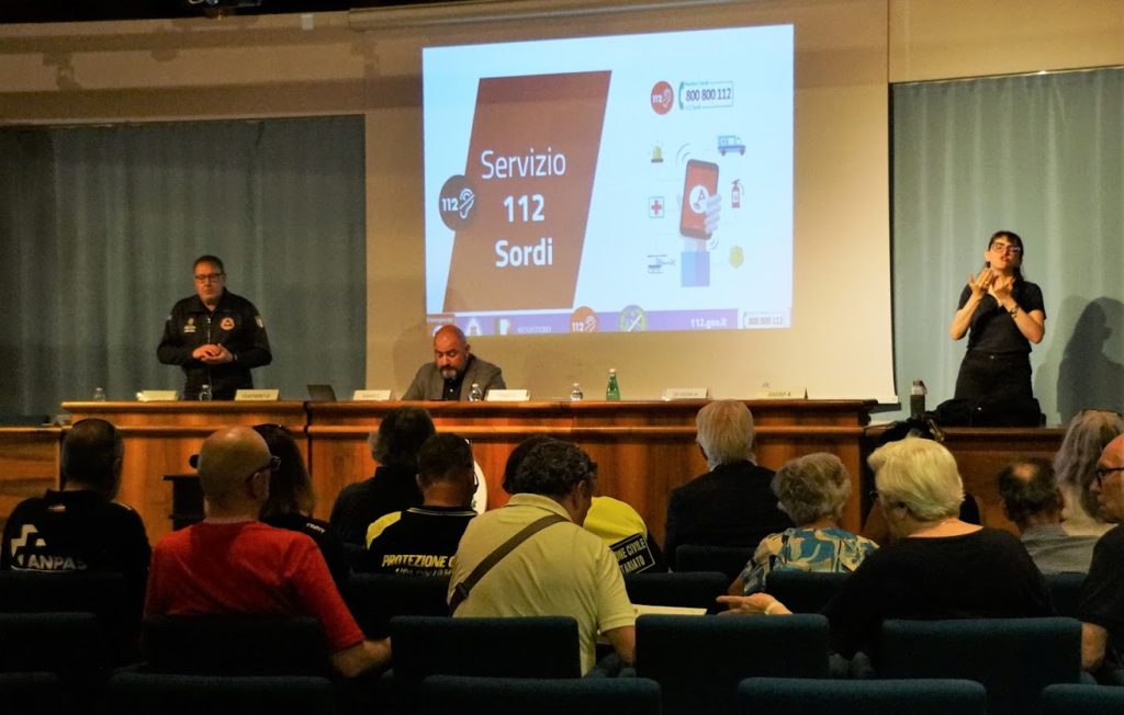 In Valle d'Aosta seminario 112 Sordi