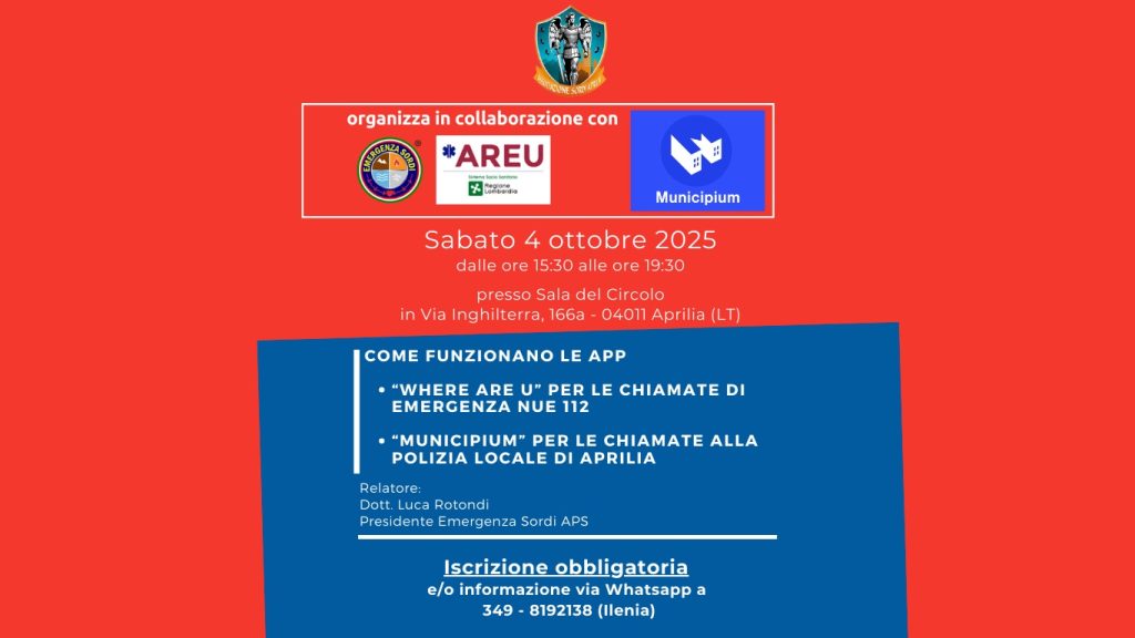ad Aprilia Seminario 112 Where Are U e app Municipium