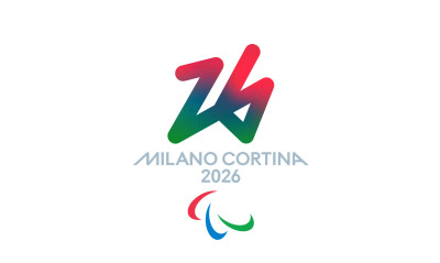 logo delle olimpiadi e paralimpiadi di Milano Cortina 2026