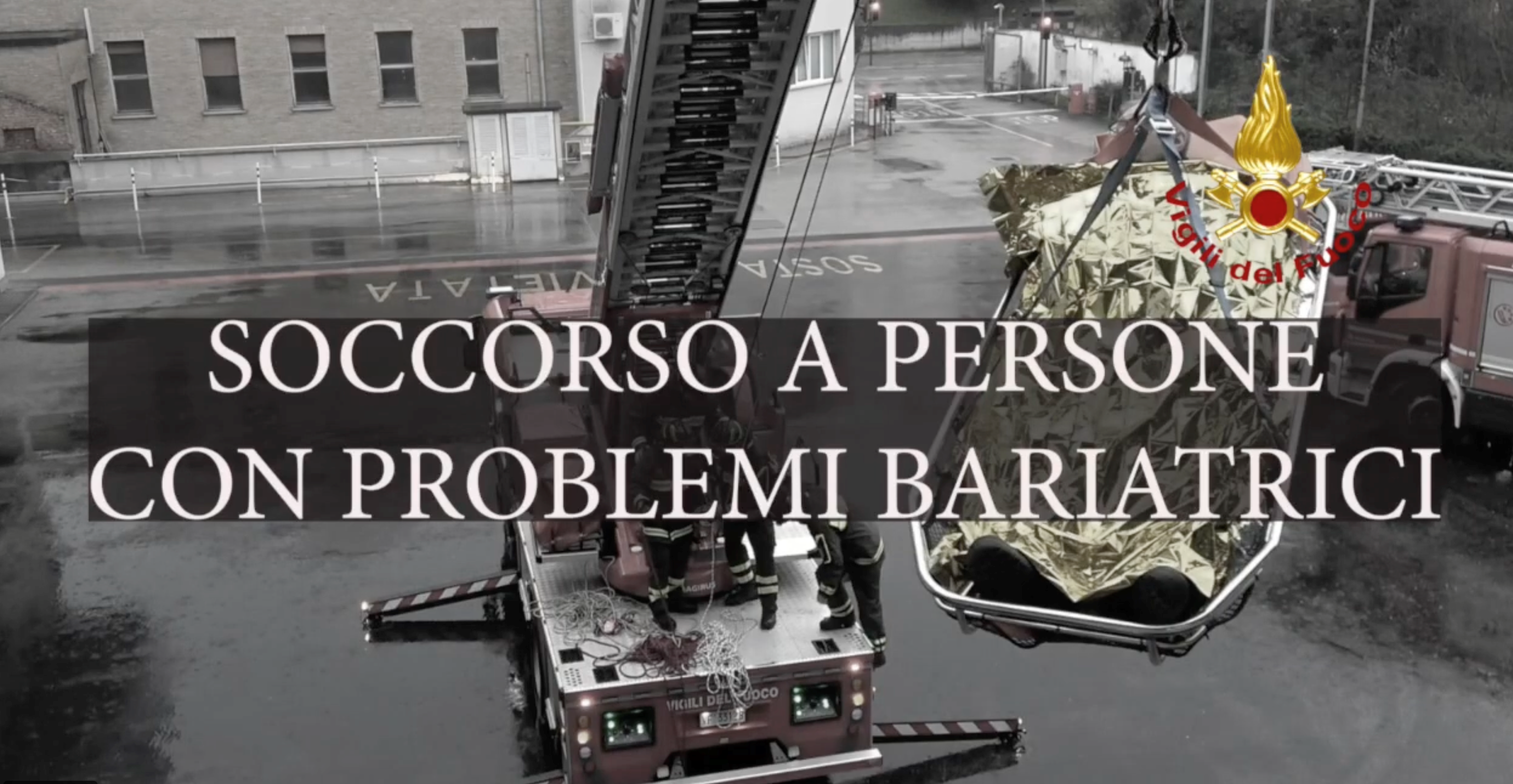 Vigili del Fuoco di Trieste: nuova tecnica di soccorso e trasporto di persone con problemi bariatrici