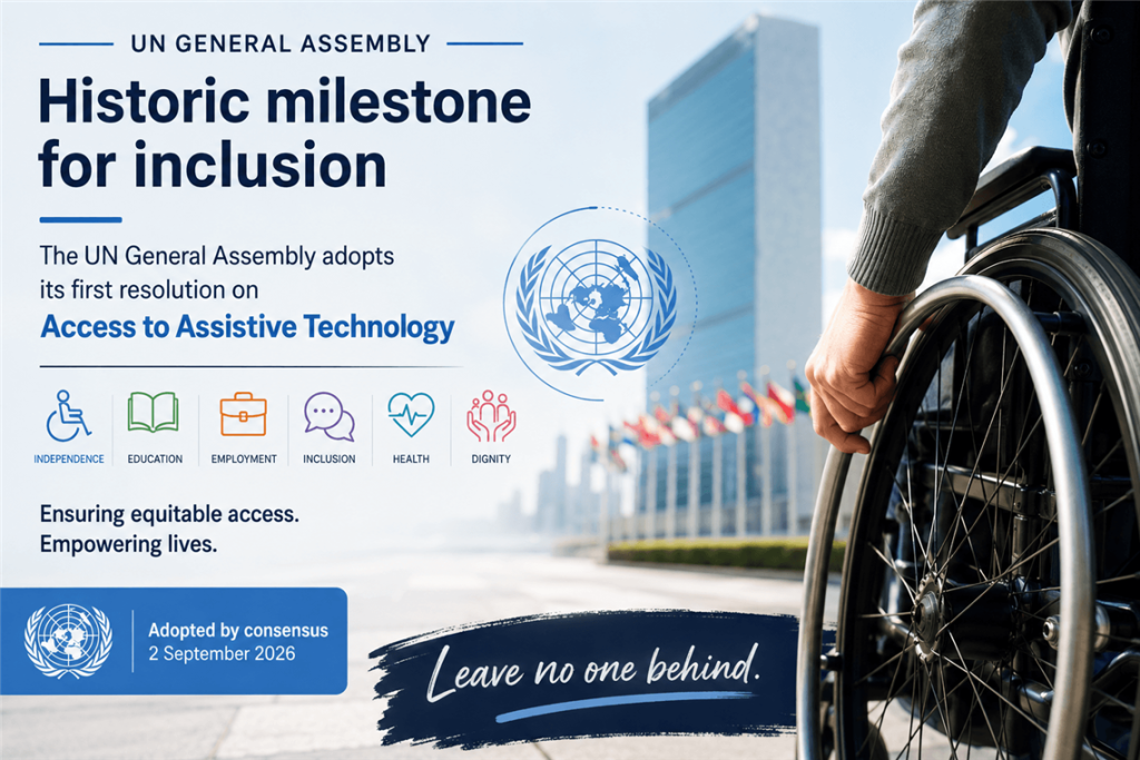 il 2 settembre è stata approvata la Risoluzione ONU sulle tecnologie Assistive